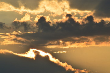 Fototapeta premium sunset in the sky