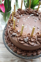 Chocolate birthday cake
