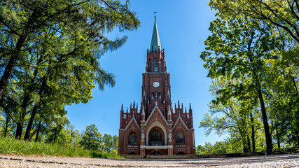 Fototapeta na wymiar Kalwaria Piekarska, Kościół Zmartwychwstania Pańkiego 