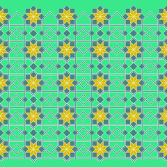 Gothic seamless pattern. Geometrical royal elements in a medieval style. Ornament for a tiles and mosaics.