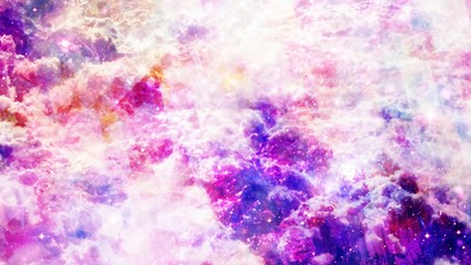 Mystical Purple Abstract Clouds with Fast Turbulent Particles - Abstract Background Texture