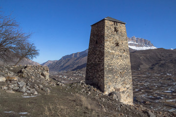 Architectural and natural monuments - ruins of architectural Balkar settlements