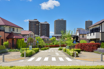 Japan's residential area, suburbs of Tokyo 　日本の住宅地