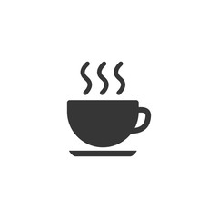 Tea Cup Icon Vector Illustration. Coffe Cup Icon