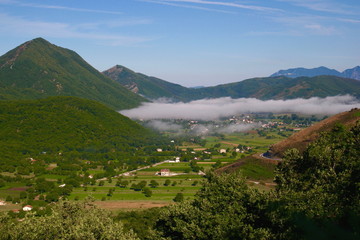Fototapeta na wymiar landscape in the mountains, Irpinia