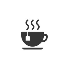 Tea Cup Icon Vector Illustration. Coffe Cup Icon