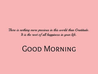 Good morning wishes greeting card on abstract background with inspirational texts, graphic design illustration wallpaper