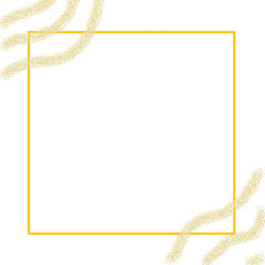 golden frame with rope