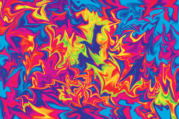 An abstract wavy psychedelic background image.