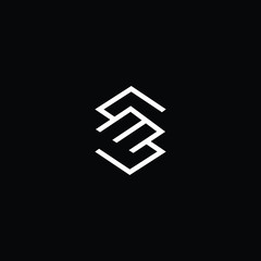 Professional Innovative Initial SM logo and MS logo. Letter SM MS Minimal elegant Monogram. Premium Business Artistic Alphabet symbol and sign