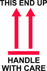 Handle with Care Vector Sign