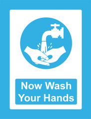 Now Wash Your Hands Sign