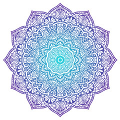 Vector round abstract circle. Mandala style. Decorative element, colored circular design element.