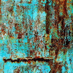 rusty metal surface made of natural iron with corrosion