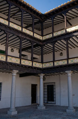 Gallery of Mayor Square from Tembleque, La Mancha, Spain
