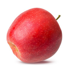 Red apple isolated on white background with clipping path