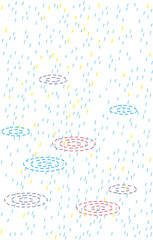 Elagance mix object pattern with color backgound