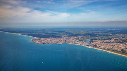 Vendée atlantic coastline in france