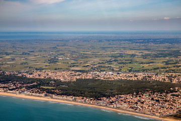 Vend&eacute;e atlantic coastline in france