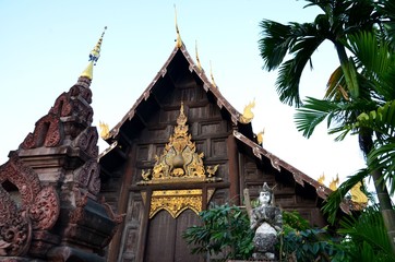 Wat Phan Tao in Chiang Mai - a temple made out of teak wood