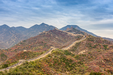 Naklejka premium Badaling section of the Great wall of China