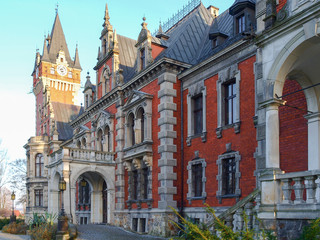 Fototapeta na wymiar Park and Palace Complex in Pławniowice