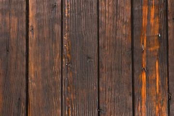 Naklejka premium Old wooden boards. Weathered surface and cracks. Top view.