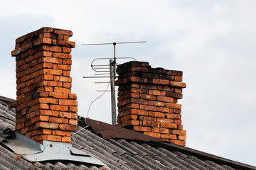 chimney on the roof