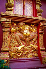 A beautiful view of Wat Sri Suphan buddhist temple at Chiang Mai, Thailand.