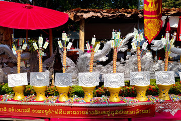 A beautiful view of Wat Sri Suphan, the Silver temple at Chiang Mai, Thailand.