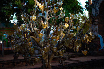A beautiful view of buddhist temple at Chiang Mai, Thailand.