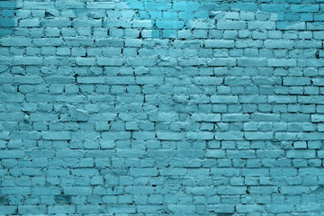 blue color brick wall texture background