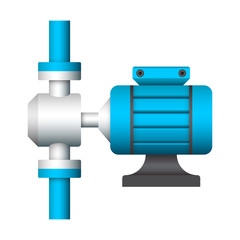 Water pump vector icon design.