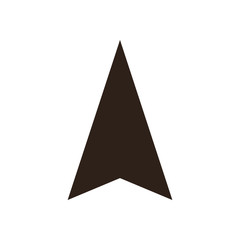 Fototapeta premium Isolated gps arrow flat style icon vector design