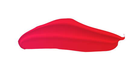 Red Lipstick Cream Smear Isolated on Background. Can be used separately. Vector.