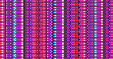 Obraz premium Blanket Stripes Seamless Vector Pattern. Cinco de Mayo. Serape Style. Ethnic Mexican Fabric Pattern.