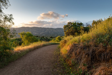 road in the foothills 