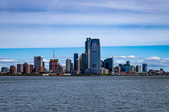 Jersey City From Staten Island Ferry