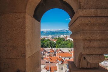 Old town of Split in Dalmatia, Croatia.
