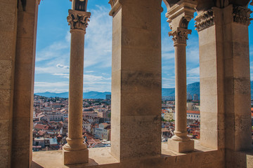 Old town of Split in Dalmatia, Croatia.