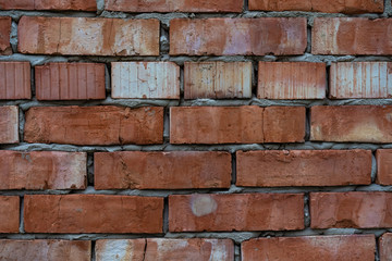Obraz premium Red brick wall as background and texture