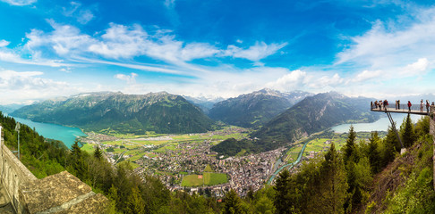 Panoramic view of Interlaken