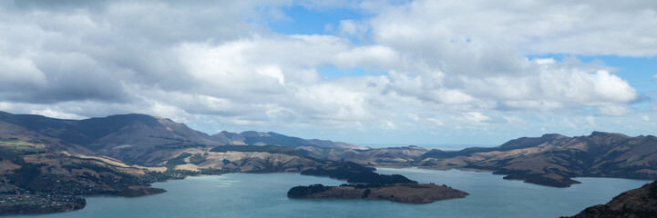 Naklejka premium Christchurch in New Zealand. Panoramic view.