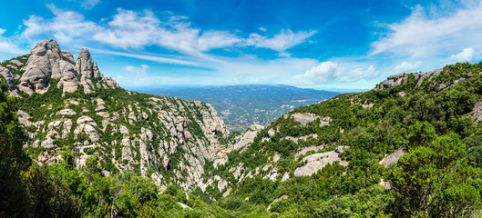 Montserrat mountains in Spain