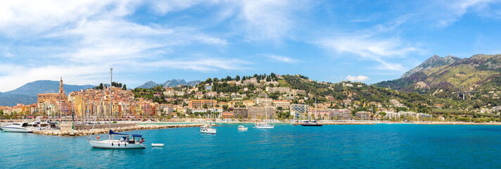 Menton on french Riviera, France