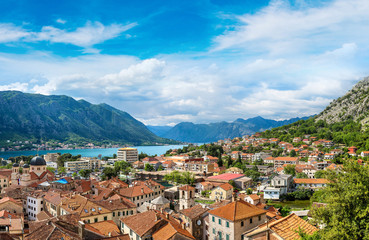 Obraz premium Panorama of Kotor in Montenegro