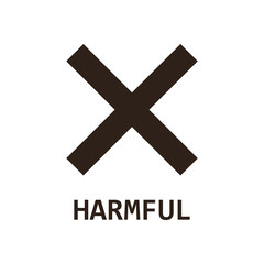 Harmful flat style icon vector design