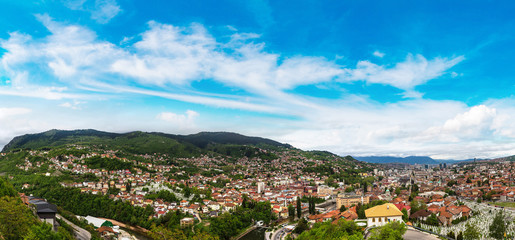 Panoramic view of Sarajevo