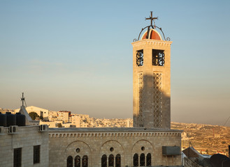 Greek Byzantine Catholic Church in Bethlehem. Palestinian territories. Israel