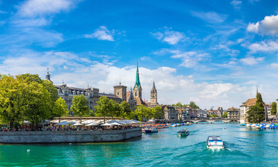 Obraz premium Historical part of Zurich, Switzerland